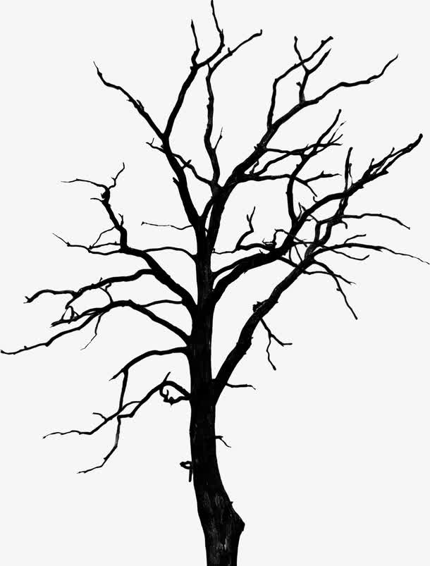 黑色树行子背景素材图案