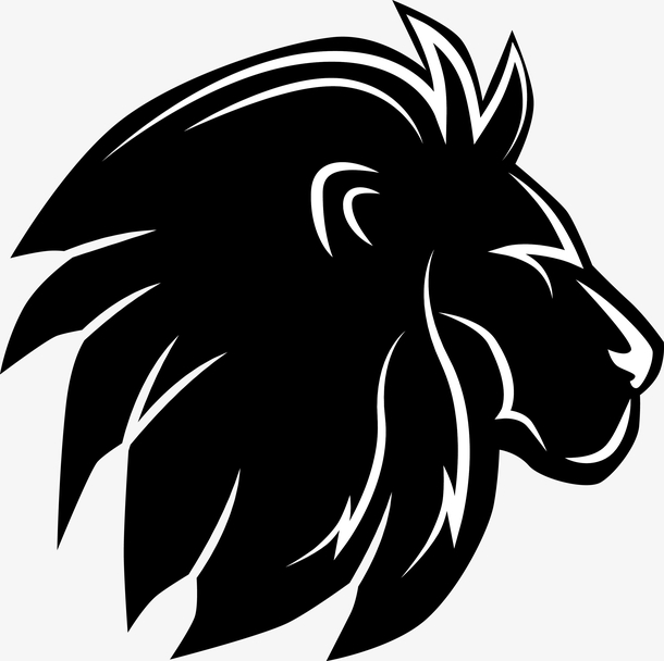 黑色狮子动物素材图