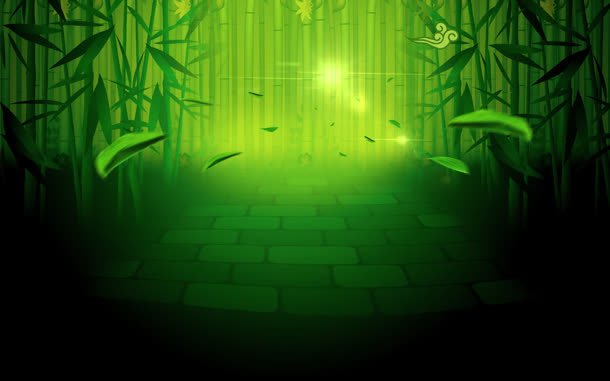 绿色的竹子高清背景图片