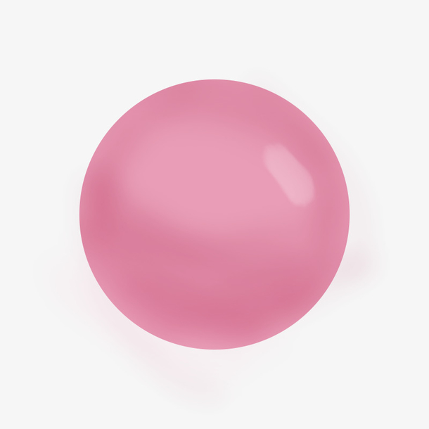 粉色立体可爱泡泡
