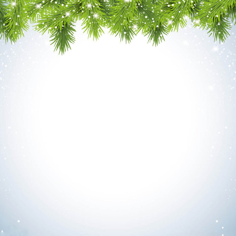 圣诞节雪松背景图，高清JPG与另类PSD设计素材，一键下载