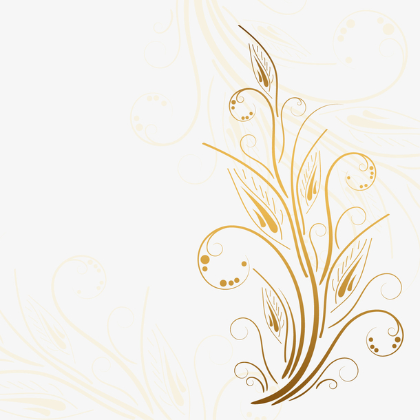 金色线条PNG透明图片，高清装饰花纹EPS设计素材下载