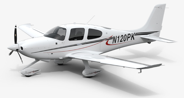 飞机西锐固定翼PNG透明图，高清装饰元素，PPT/EPS设计素材下载