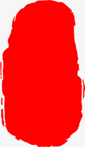 红色印章印记PNG透明图，高清装饰元素与笔触设计素材下载