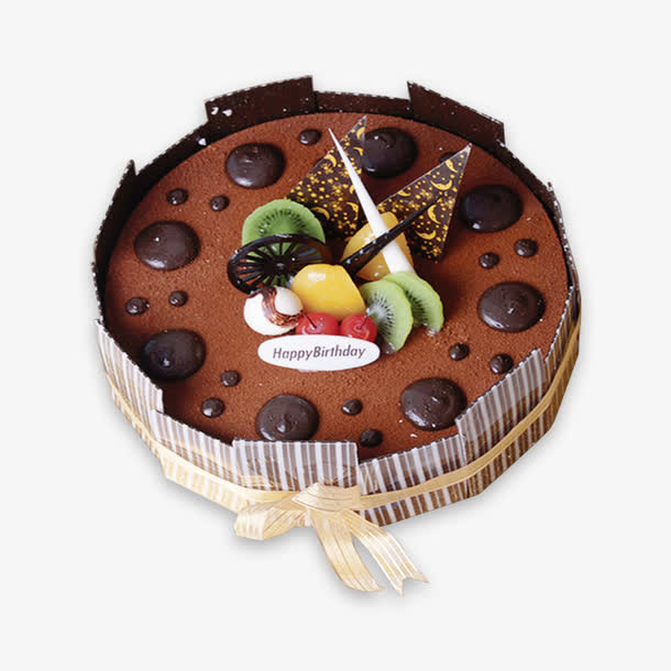 巧克力蛋糕PNG透明图，高清装饰元素与图案设计素材下载
