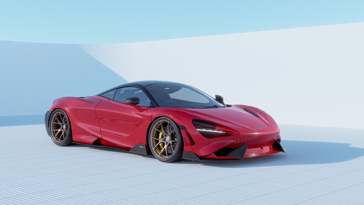 迈凯伦765LT CGI 4K超清壁纸，3840x2160分辨率汽车图片，高清下载