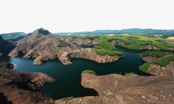 郴州飞天山景点高清PNG透明背景摄影素材，PSD风景设计元素下载