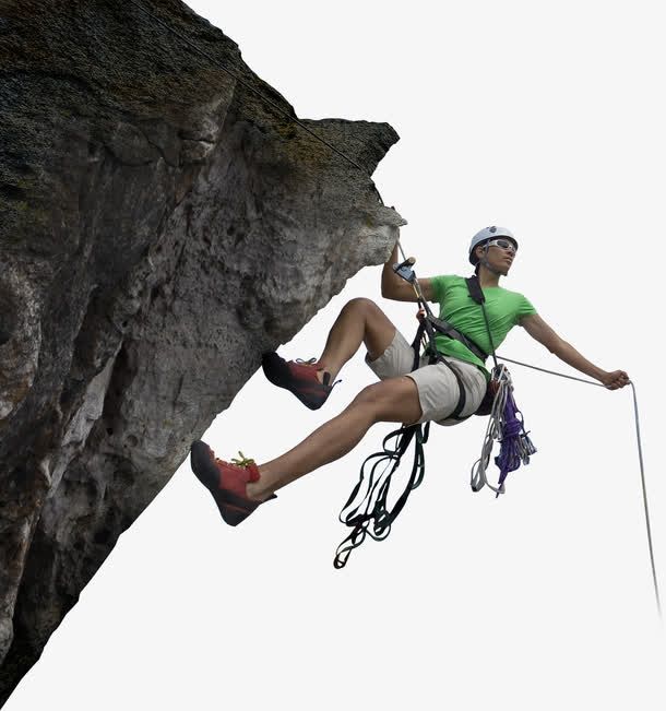 攀岩登山团队PNG透明免扣素材高清下载
