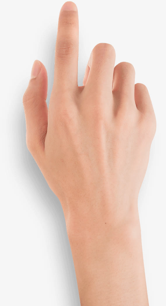 手指触屏PNG透明免扣素材，高清设计元素下载