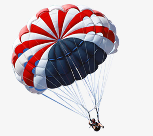 跳伞PNG透明免抠素材高清下载