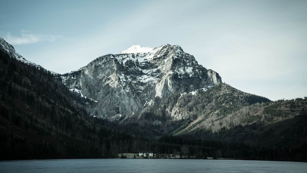 山脉峰湖自然浮雕景观 4K超清壁纸 3840x2160高清下载