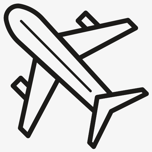 飞机图标素材，高清PNG免抠图，透明背景，设计元素一键下载