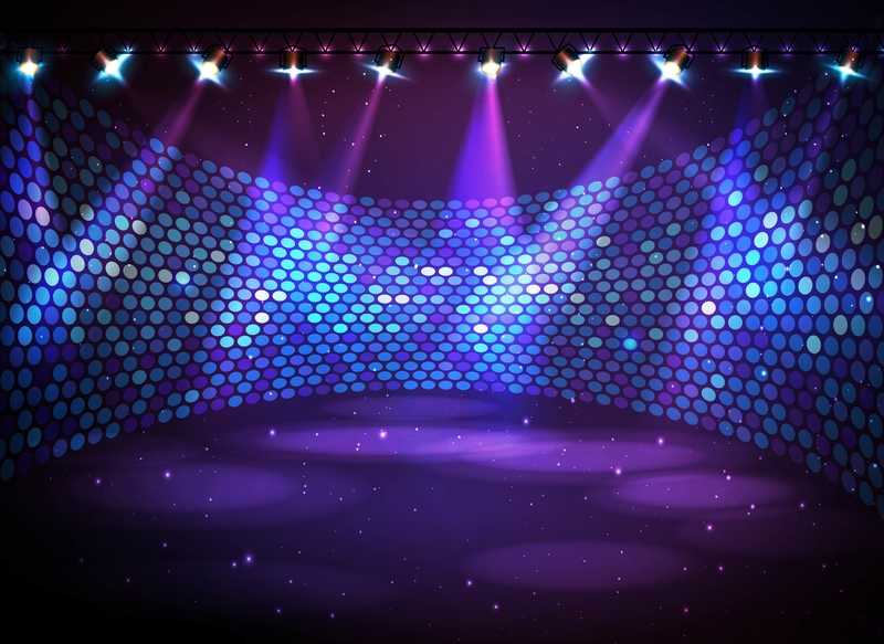 矢量蓝紫色炫光舞台酒会背景，高清JPG素材，另类设计元素下载