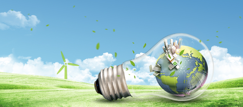绿色新型能源环保海报背景，高清JPG图片素材，另类创意设计下载