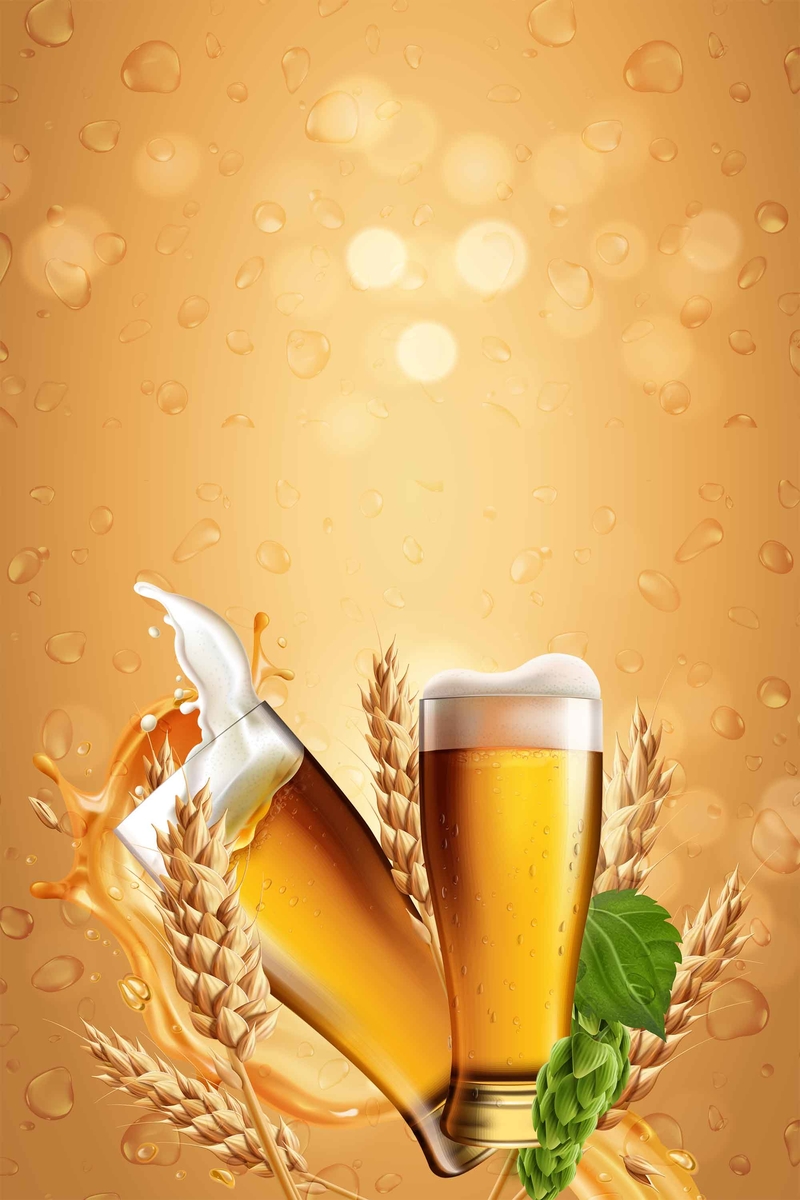 创意啤酒节海报背景，高清JPG模板，另类设计素材一键下载