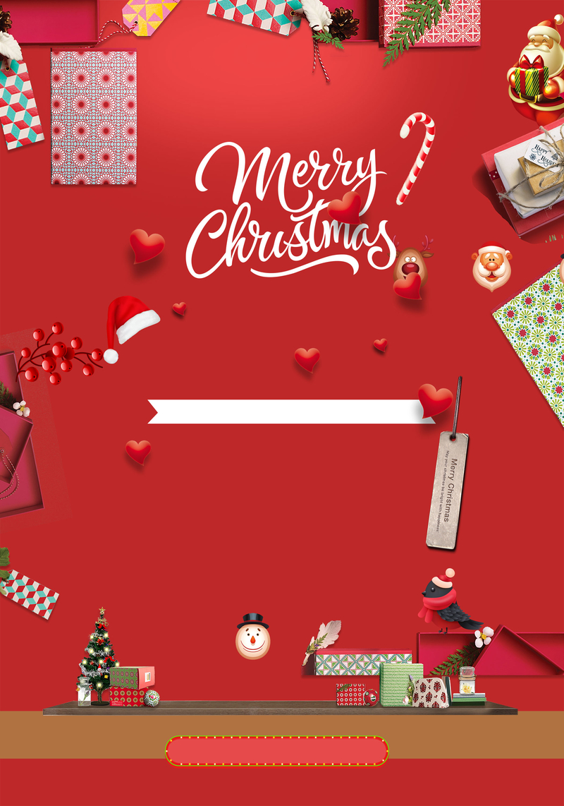 狂欢圣诞，圣诞老人高清JPG素材，创意另类设计免费下载