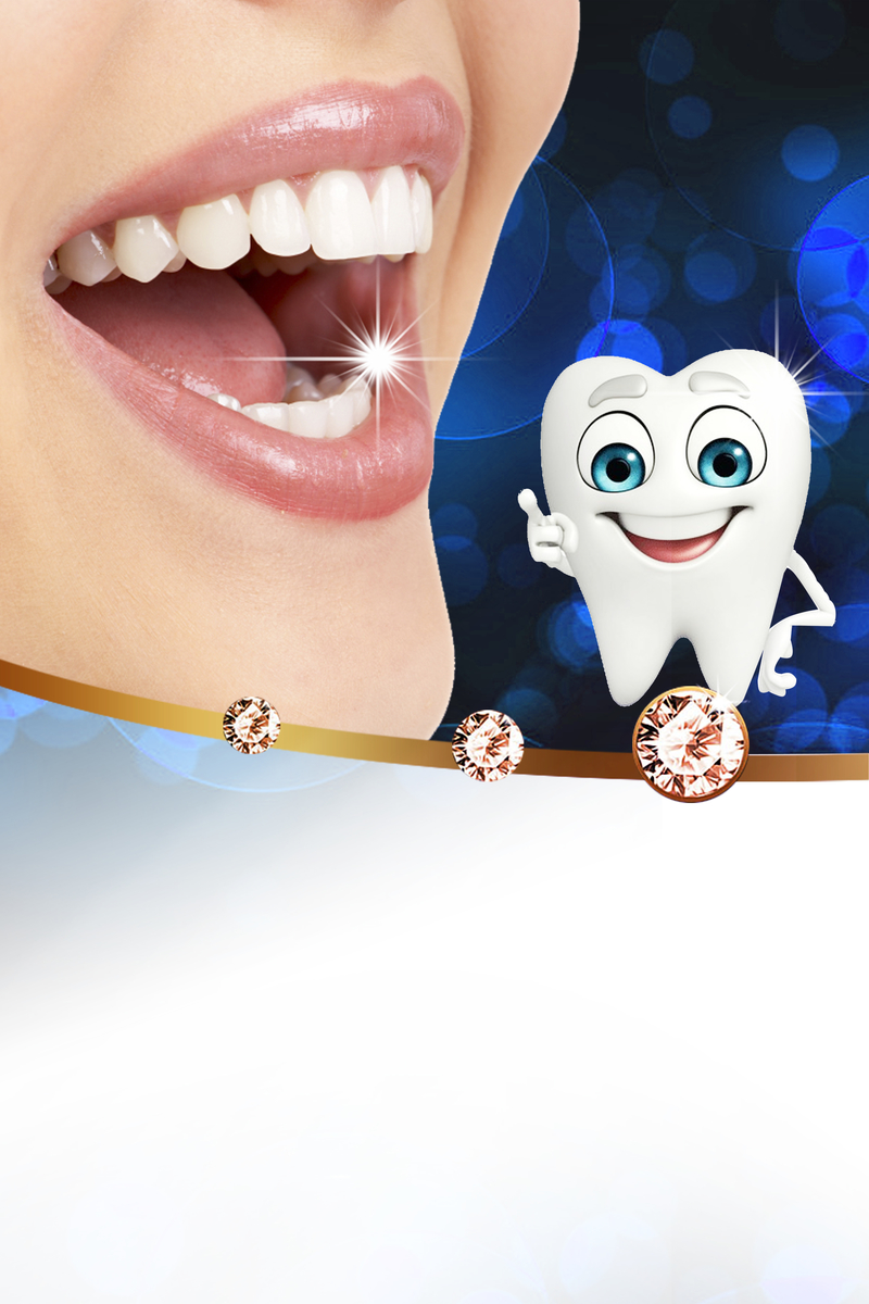 牙齿美容整形，创意牙科广告海报背景素材，高清JPG图片，独特风格设计，一键下载