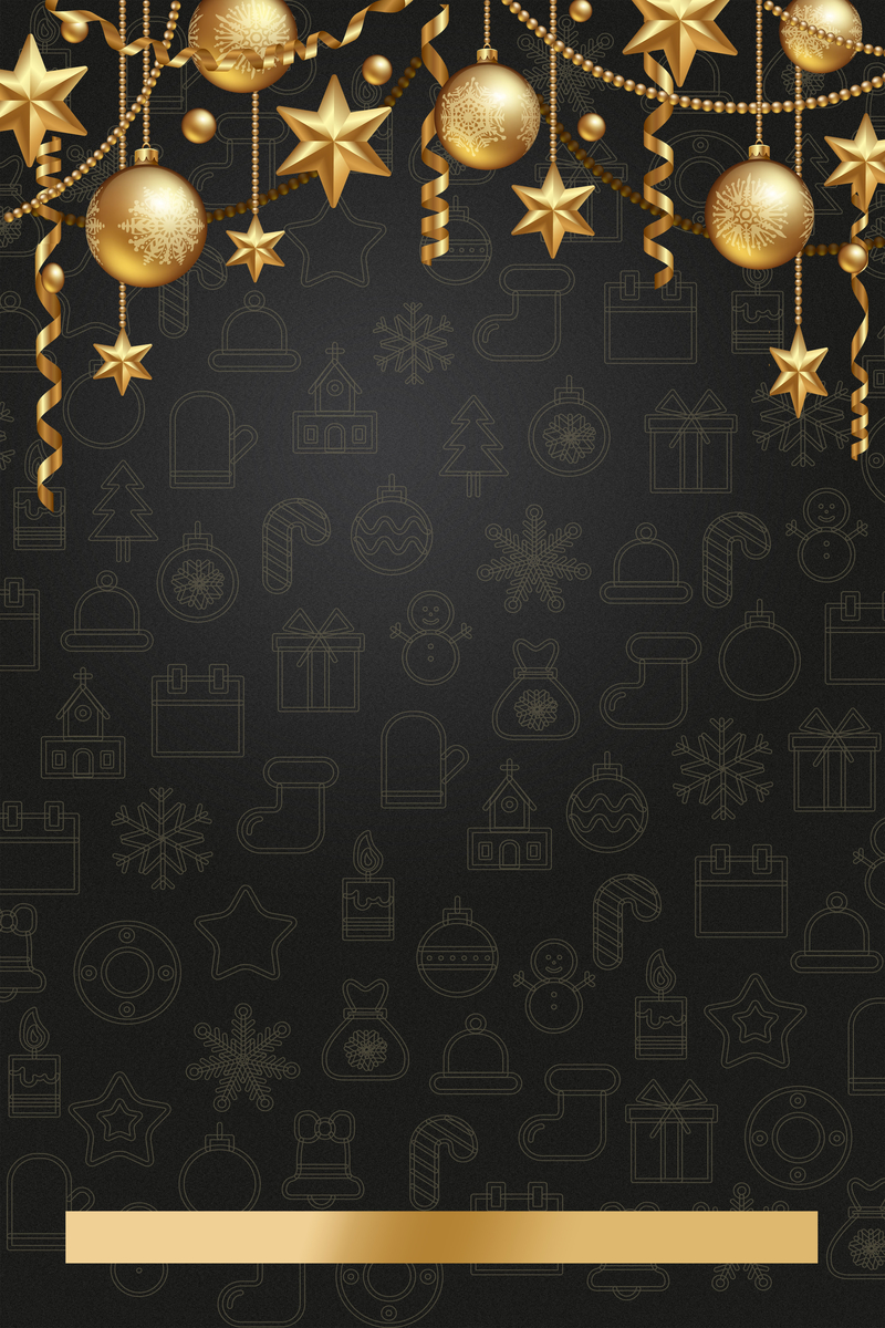 圣诞节生日会海报背景，黑色矢量质感高清JPG，另类设计素材下载