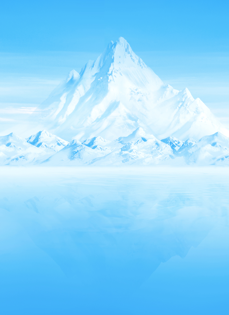 蓝色冰川海报背景，高清JPG图片素材，另类设计元素免费下载