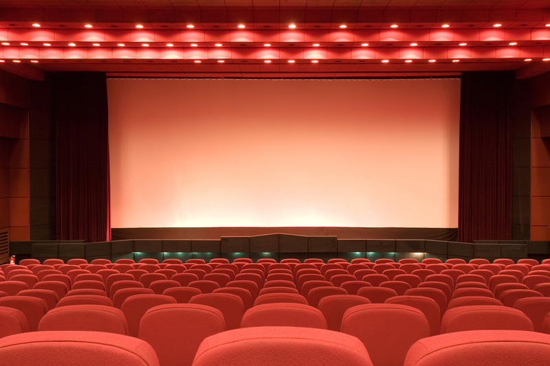 电影院红椅全景，高清JPG素材，创意图片设计下载