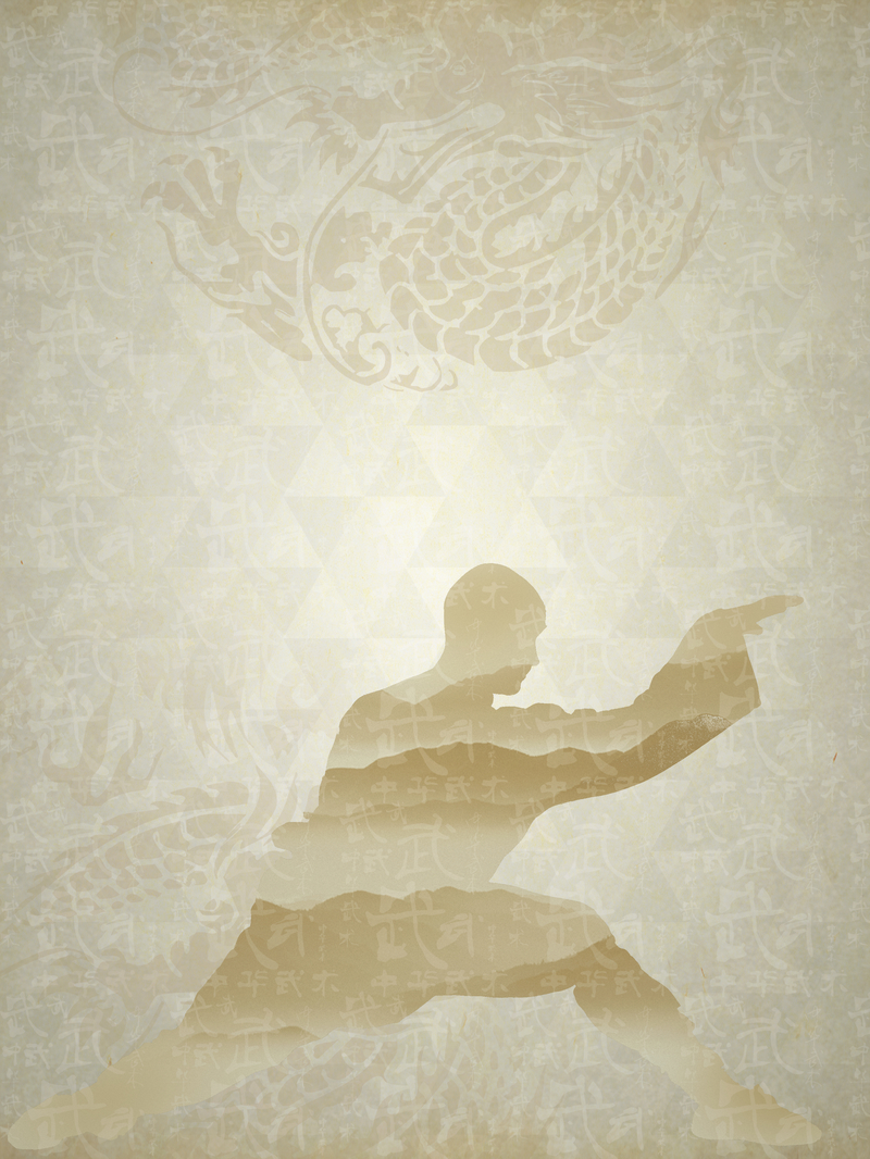少林武术节海报背景，高清另类JPG素材，创意图片设计下载