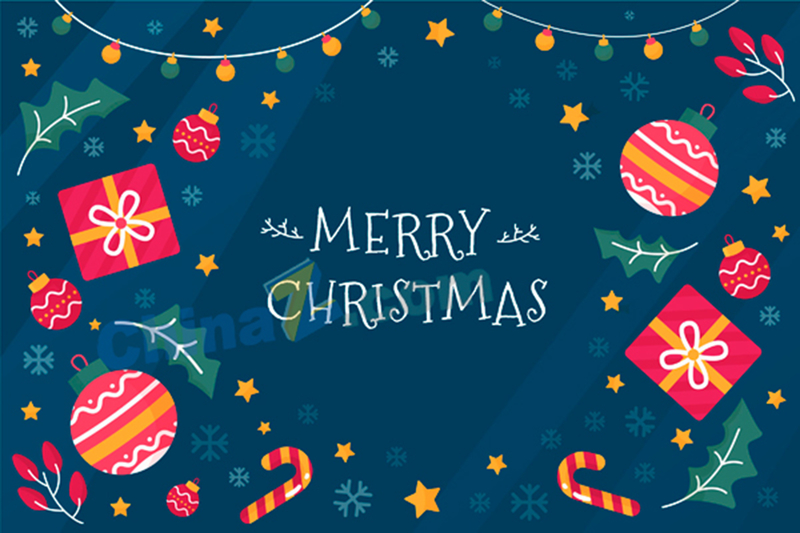 圣诞节梦幻卡通背景，高清JPG图片及其他创意设计素材，免费下载！