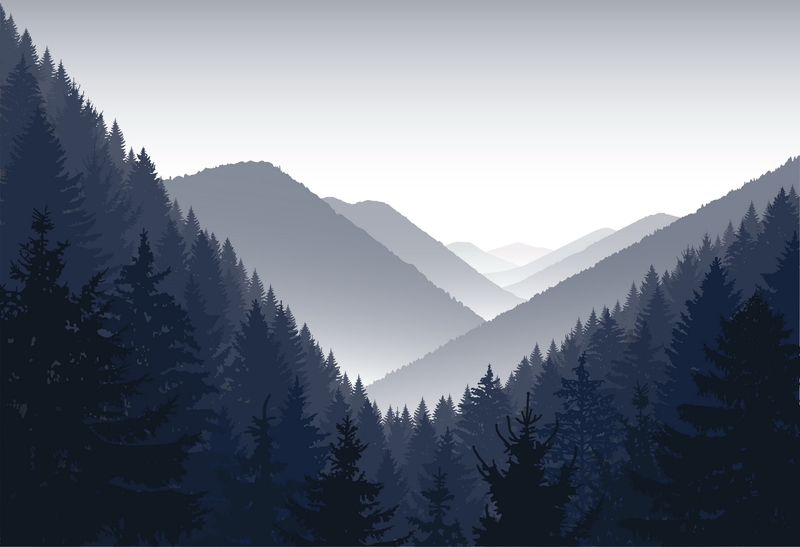 高山树林美景背景模板，高清JPG图片，创意另类图片设计素材下载