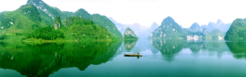 唯美桂林山水，高清JPG海报背景素材，另类创意图片设计下载