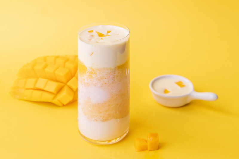 芒果酸奶奶盖创意JPG图片素材，高清另类设计资源下载