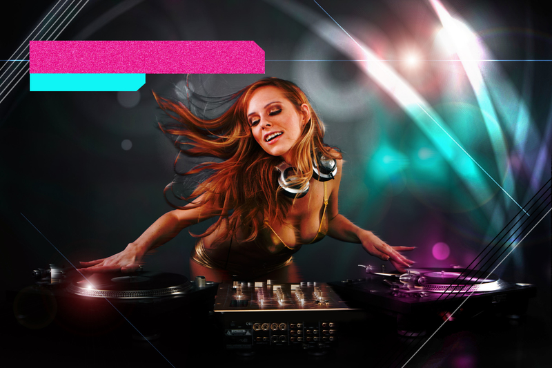 梦幻酒吧DJ展板背景，性感高清JPG素材，另类创意设计下载