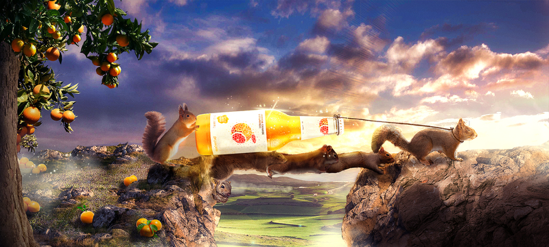 饮料果汁创意海报背景，高清JPG素材，另类合成设计免费下载