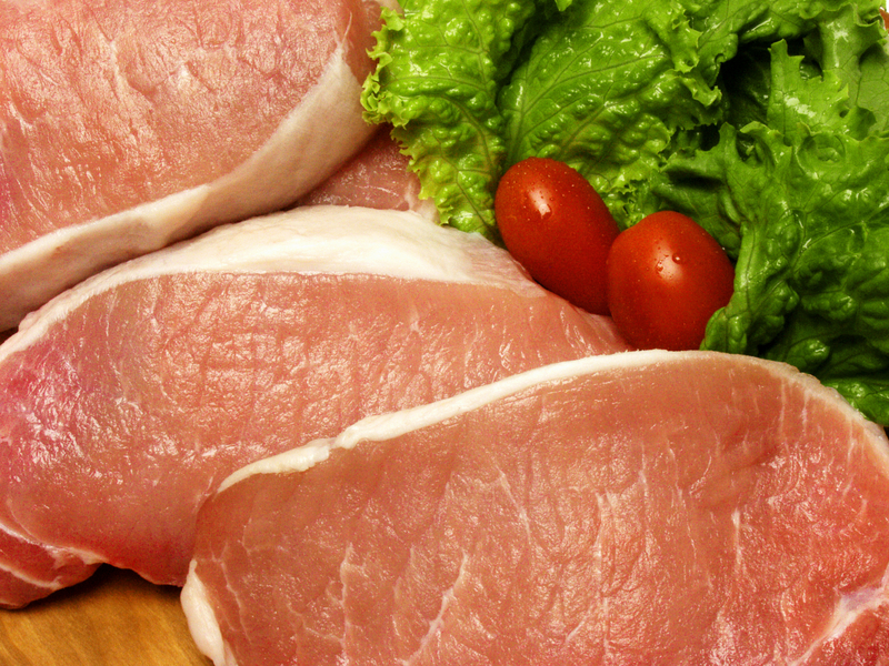 新鲜猪肉蔬菜高清JPG背景素材，另类图片设计下载