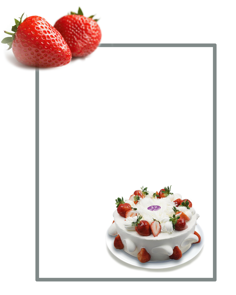 草莓蛋糕高清JPG，另类食品图片设计素材下载