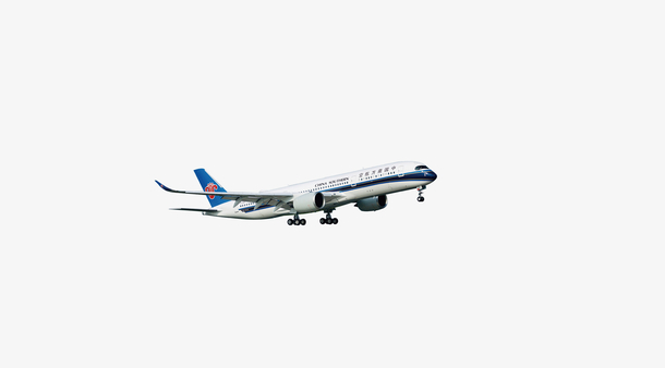 南方航空飞机PNG透明图，高清漂浮元素与图片设计素材下载