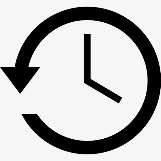 备份圈时钟历史机，高清PNG透明时间表图片素材，免扣元素图标，一键下载