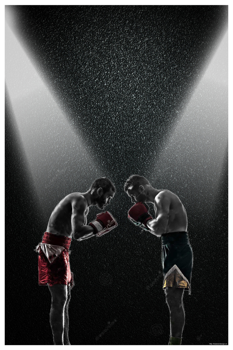 创意大气拳击海报背景，高清JPG素材，另类图片设计下载