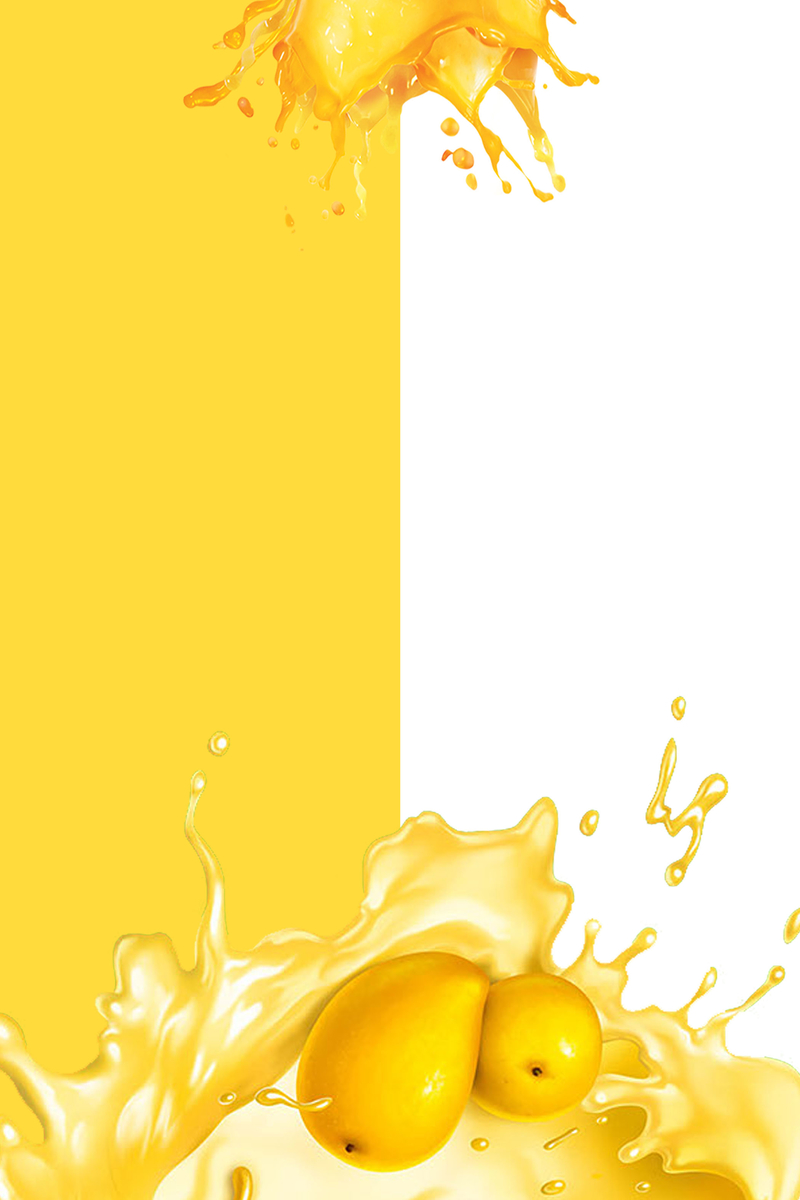 高清芒果夏季饮品海报背景素材，JPG图片设计，独特风格下载