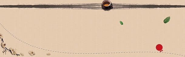 中国风古典茶叶文化背景，高清PNG透明Banner设计素材，免费下载
