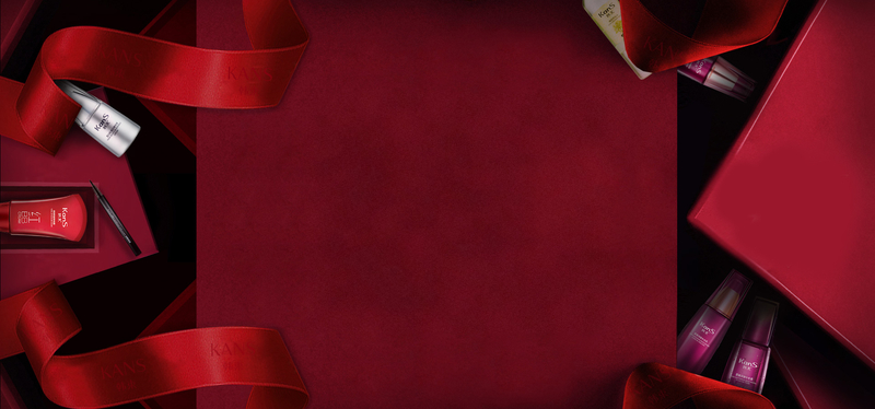 高清红色背景韩束化妆品Banner设计素材，JPG格式，独特风格图片下载