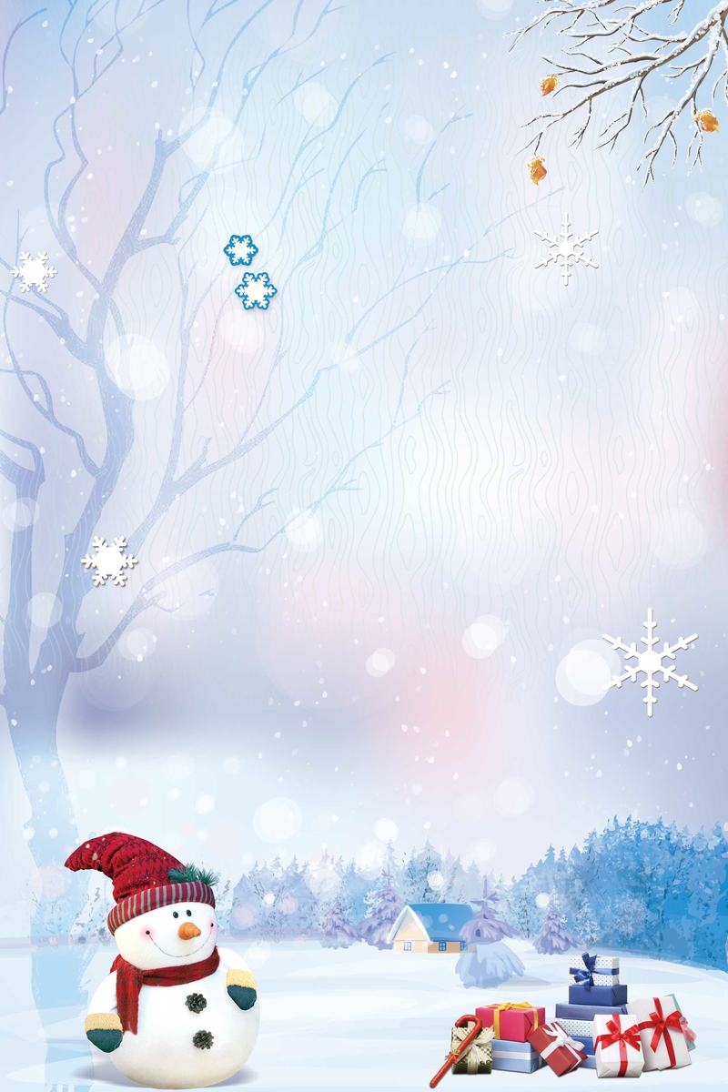 冬日雪景绝美广告图，高清JPG，创意图片素材免费下载