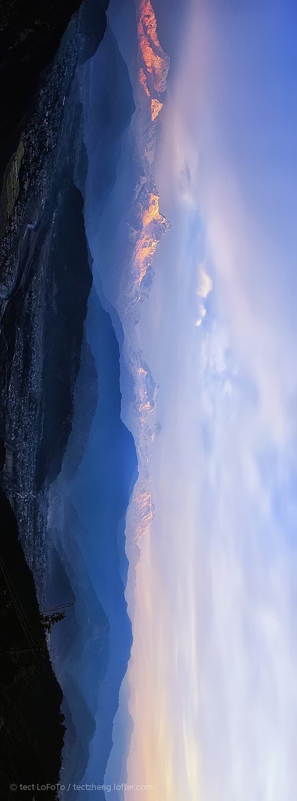 自然魄力高清PNG透明背景素材，横山竖天，H5背景设计图库，一键下载