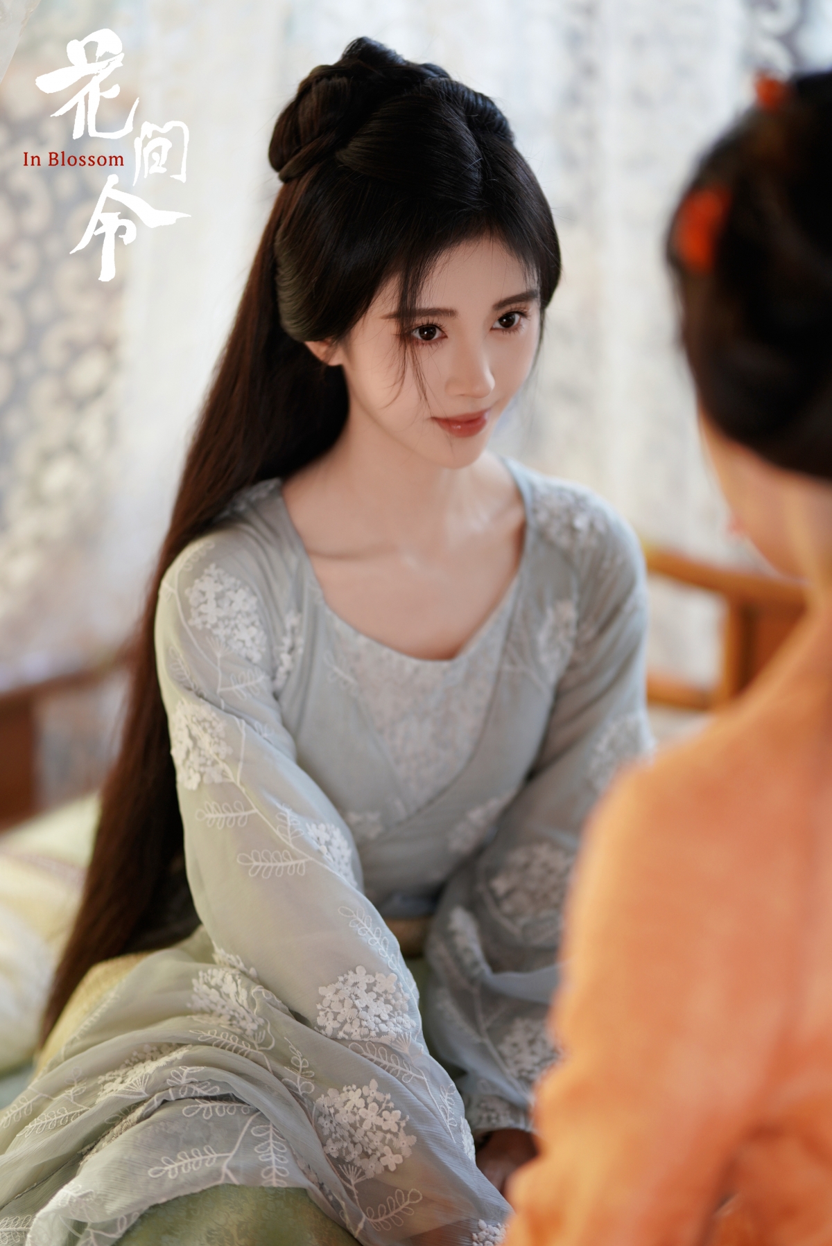 鞠婧祎《花间令》绝美古风装扮，超高清5K竖屏手机壁纸，3448x5168分辨率，一键下载古风美女壁纸