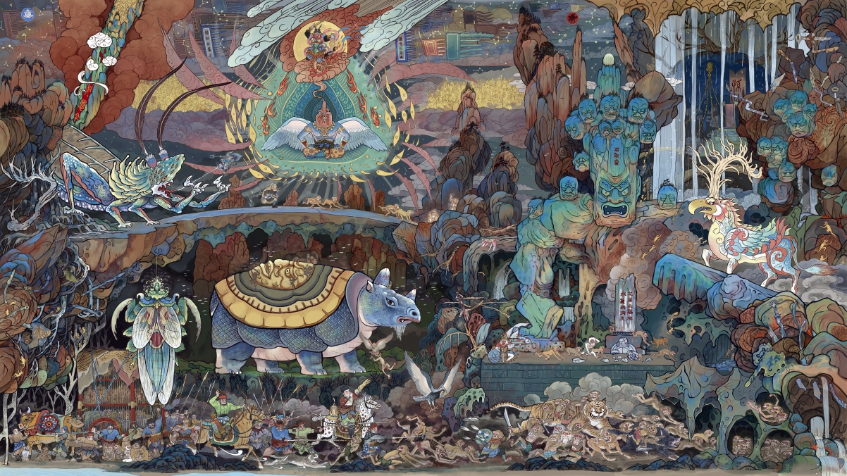 黑神话悟空，超高清4K精美壁画壁纸，3840x2160分辨率，游戏原画级下载