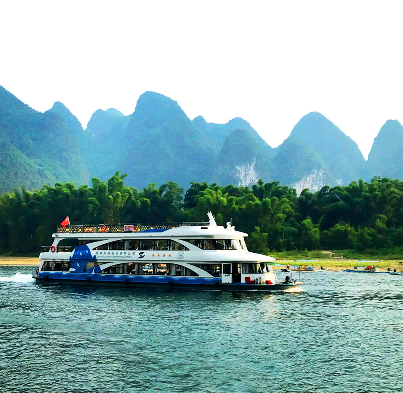 桂林漓江游船旅游高清PNG透明背景风景图片素材下载