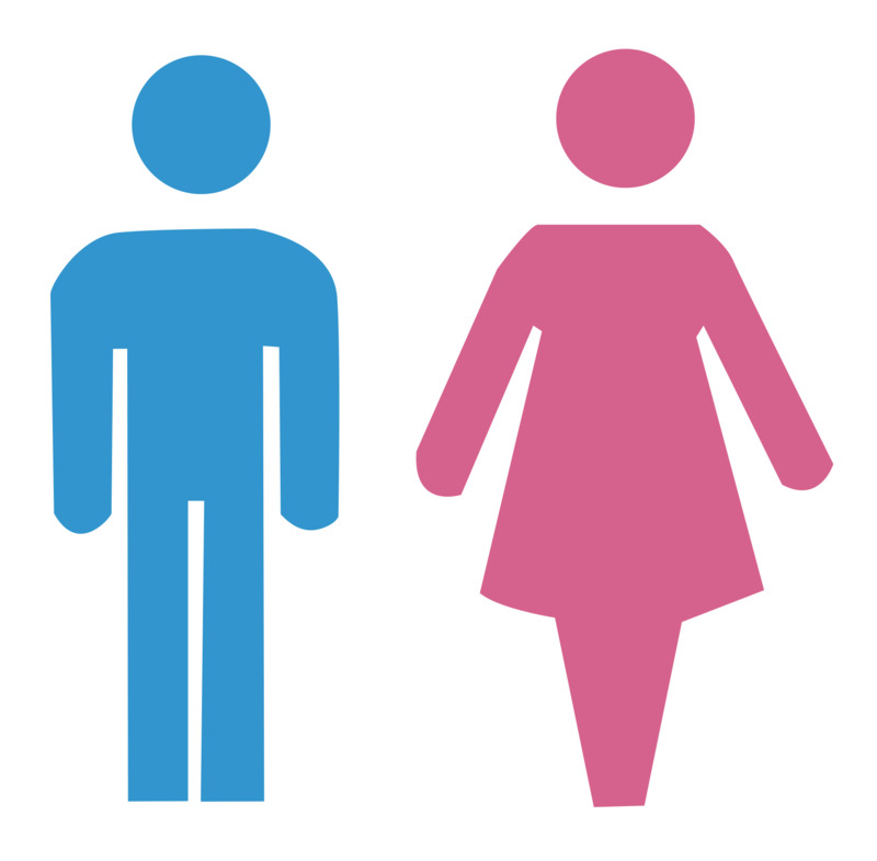 厕所男女指示图标高清PNG透明手绘卡通素材下载