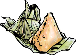 端午节卡通手绘粽子PNG透明图片素材下载