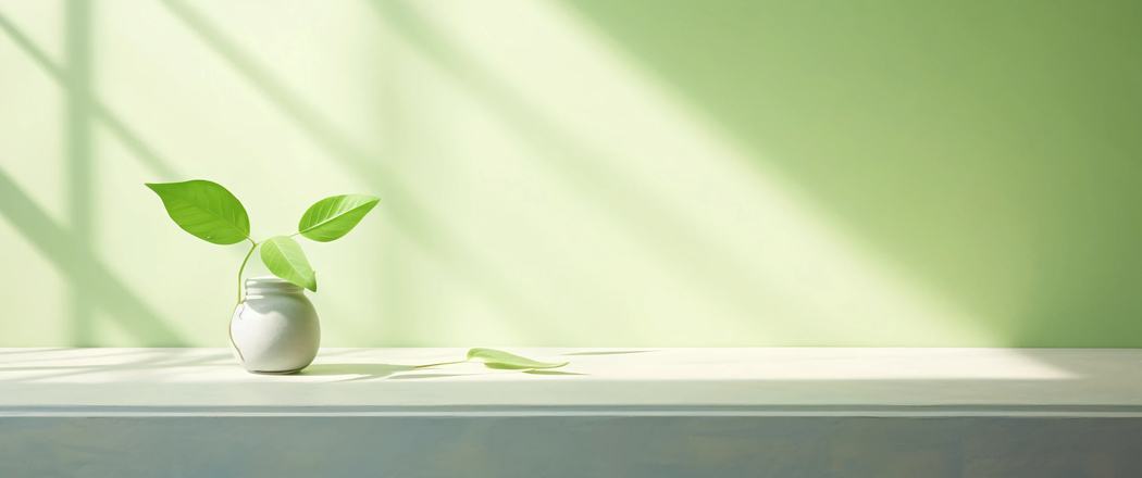 超高清3440x1440带鱼屏壁纸，护眼清新绿植窗台图片下载