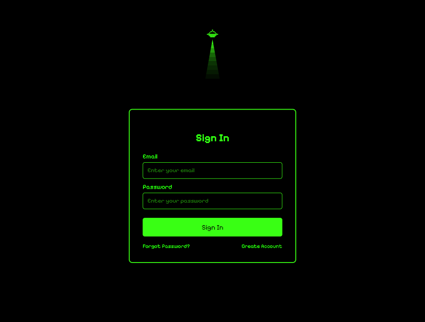 可爱科幻元素登录页面制作素材