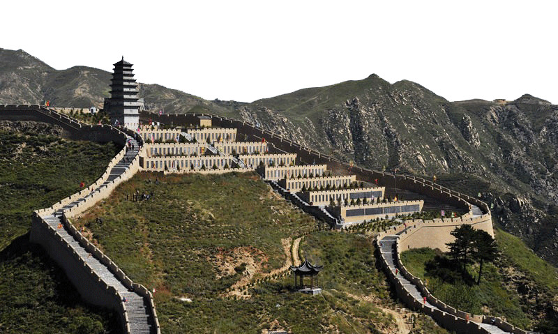 山西雁门关旅游景区高清PNG透明背景风景图片素材下载