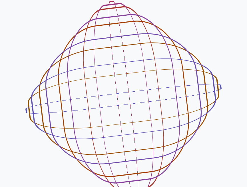 翻滚几何3D立体图动态图片素材